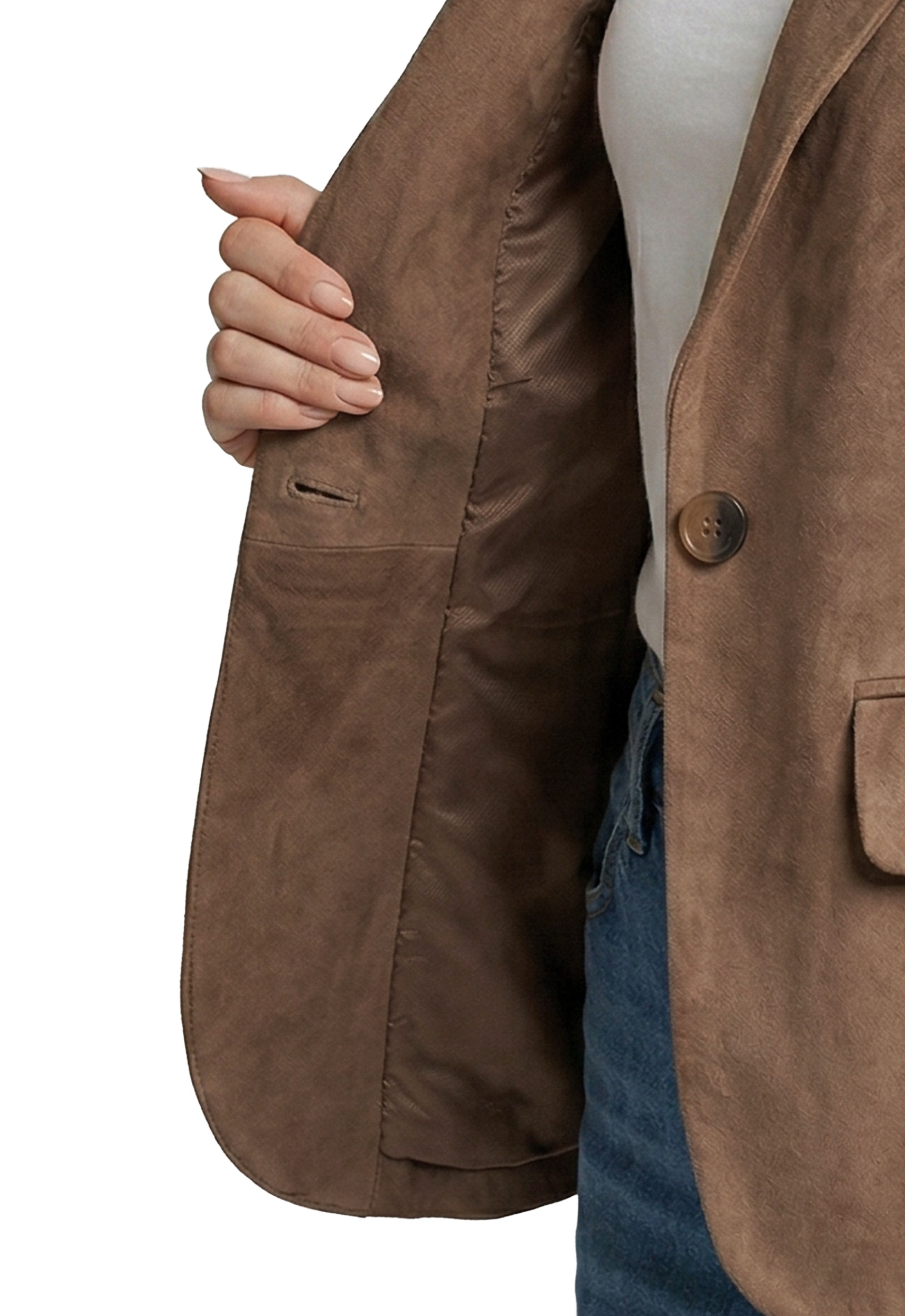 Blazer em Pele Florence