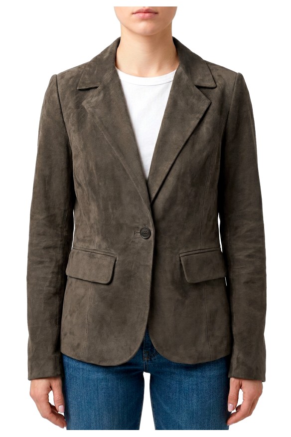 Blazer em Pele Florence