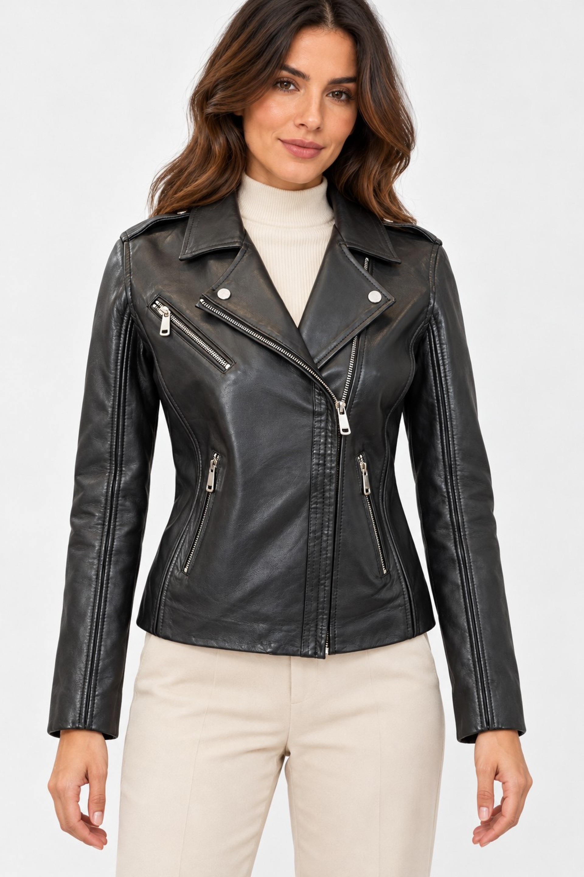 Blusão em Pele Ravena