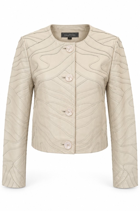Blus�o em Pele Ondina